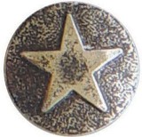 Upholstery Nails Nickel Ren Star Medallion  NR680 Box 100