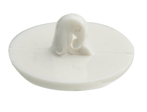 Plastic Domed Buttons White 1 inch Head